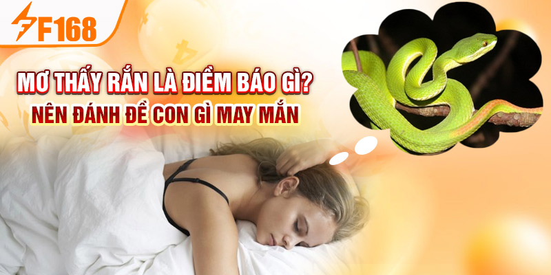 Mơ Thấy Rắn Là Điềm Báo Gì? Nên Đánh Đề Con Gì May Mắn F168 Mơ Thấy Rắn Là Điềm Báo Gì? Nên Đánh Đề Con Gì May Mắn